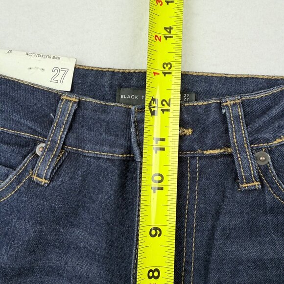 Black Tape Women's Maya Relaxed Flare High Rise Stretch Blue Jeans Size 27 NWOT - Picture 8 of 10
